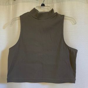 Everlane cropped mockneck sleeveless top. New with tags.